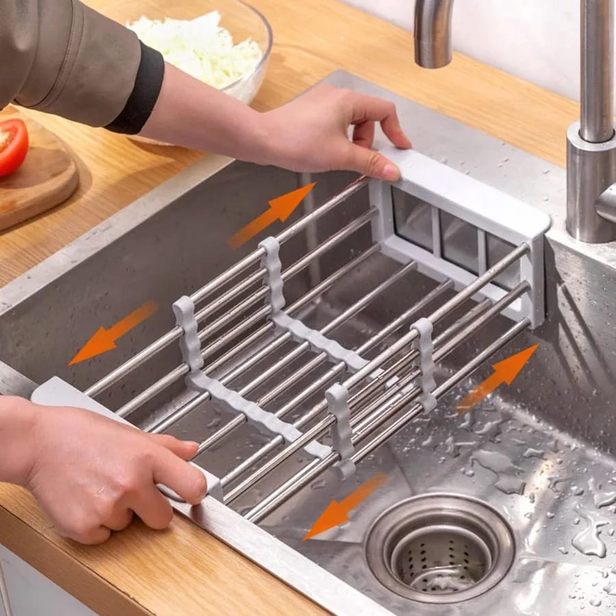 Adjustable Stainless Steel Drain Rack